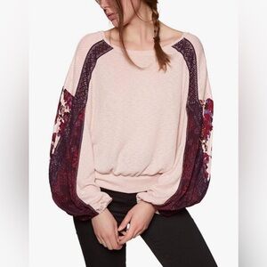 Free People Women's Casual Clash Long Sleeve Top